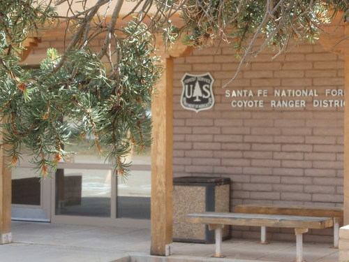 GDMBR: Santa Fe National Forest, Coyote District: We checked to see if they had any BLM Maps.